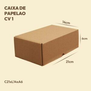 CAIXA DE PAPELAO CORREIO 1 - 21X14X7 cm - 250