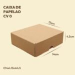 Caixa de papelão correio 0 - 14X13X4.5 cm