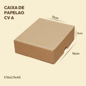 CAIXA DE PAPELÃO CORREIO A - 16X11X5 cm - 100