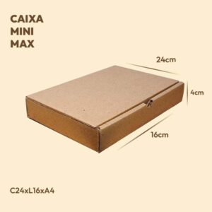 CAIXA DE PAPELAO CORREIO MINIMAX - 24X16X4 cm - 50