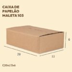 Caixa Maleta de Papelão 103 - 20x13x6 cm