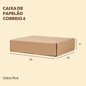 Caixa de Papelão Correio 6 - 26x19x6 - 1