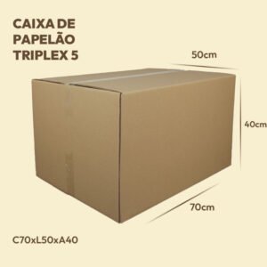Caixa de Papelão Triplex 5 - 70x50x40