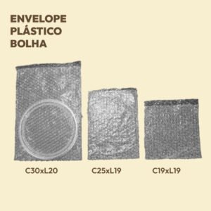 Envelope Plástico Bolha - 250, 19x19
