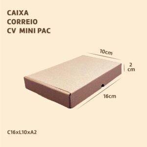 Caixa de Papelão Mini Pac - 16x10x2 - 500