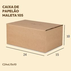 Caixa Maleta de Papelão 105 - 24x15x10 cm