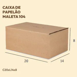 Caixa Maleta de Papelão 104 20x14x8 cm
