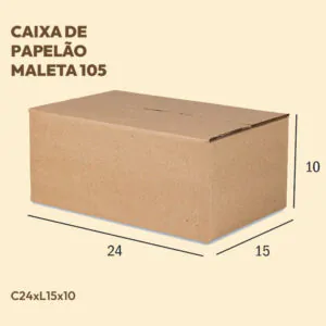 Caixa Maleta de Papelão 105 - 24x15x10 cm